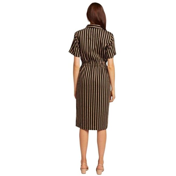 Knot Sisters from Anthropologie Striped Midi Dress Size M - Picture 3 of 8